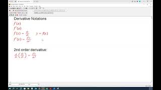 Derivative Notations [upl. by Zirkle]