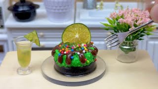 Make a unique ice cream cake from kumquat in the kitchen of a tiny person asrm minifood [upl. by Lecram536]