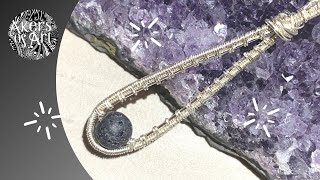 Delicate Wire Wrapped Pendant  Tutorial [upl. by Louis370]