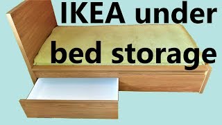 Ikea Malm underbed storage assembly [upl. by Brittain]