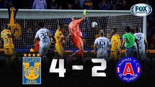 Tigres  Alianza 42  GOLES  Octavos de final Vuelta  CONCACAF Liga de Campeones [upl. by Aynor]