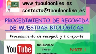 ¿QUÉ ES UNA MUESTRA ENVASES PARA SU RECOGIDA Y TRANSPORTE [upl. by Warring102]