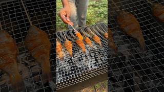 Barbecue charcoal making [upl. by Ahsinal]