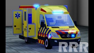 RRR Sneakpeak Nieuwe Ambulances Rotterdam Roleplay Roblox [upl. by Tessil416]