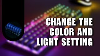 How You Can Change The Color And Light Setting On Your AJAZZ Keyboard [upl. by Jung6]