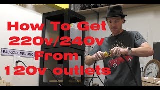 How To Get 220V240V From Two 120V Outlets No Electrical Panel Work Required [upl. by Aiken]