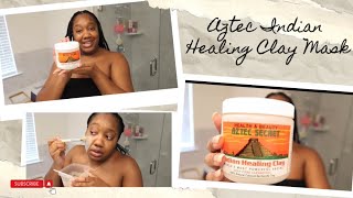 AZTEC INDIAN HEALING CLAY MASK REVIEW [upl. by Galang49]