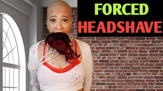 Forced headshave story  Girl crying  Family lockdown  New women India  Bald couple Feedfit 2021 [upl. by Akiam65]