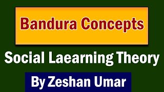 Bandura Social Learning Theory Observational theory  Selfefficacy Vicarious Learning [upl. by Nica]