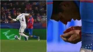 ramos horror elbow tackle [upl. by Ardnasal]