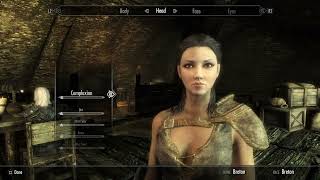 SKYRIM Female Breton Character Creation SETTINGS BELOW No Mods [upl. by Narahs]