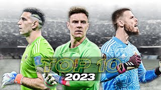 Top 10 Goalkeepers 2023  HD [upl. by Nodnarbal397]