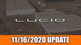 Lucid Motors Factory Construction Update 11162020 [upl. by Gelhar90]