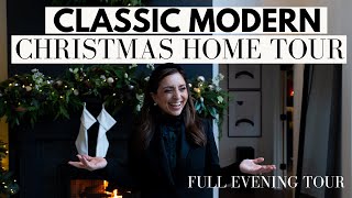 Full Evening Christmas Home Tour of our Modern LUX Cottage House of Valentina [upl. by Lobell]