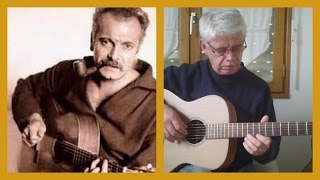 Je me suis fait tout petit  guitar solo  Picking  Tab   G Brassens [upl. by Laval]