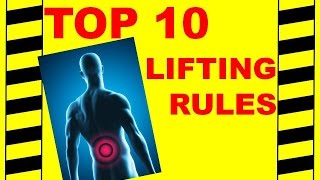 Back Safety  Top 10 Lifting Rules  Avoid Back amp Spine Injuries Safety Training Video [upl. by Acinorav]