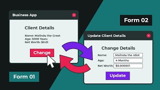 C GUI Exchange Data Between Forms  WinForms [upl. by Kassandra]