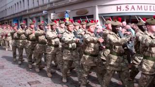 Scots Black Watch Homecoming Parade Dundee Scotland April 20th [upl. by Gilmour]