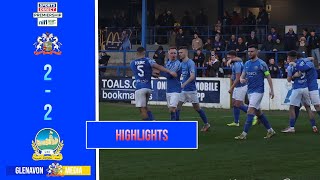 HIGHLIGHTS  Glenavon 2  2 Linfield  10 February 2024 [upl. by Eralcyram755]