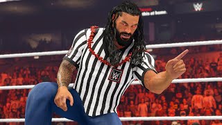 Is OTC Roman Reigns Fair Or Unfair Special Guest Referee  WWE 2K24 [upl. by Arbma560]