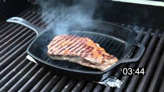 How to Grill a Ribeye Steak on Cast Iron [upl. by Lottie]