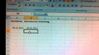 Excel Tutorial  berechnen eines Datums in der Zukunft [upl. by Ecaroh983]