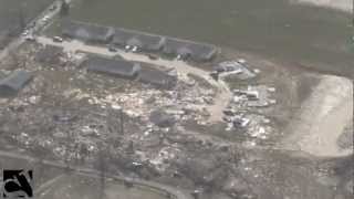 Tornado damage  Aerial view of stormdamaged Harrisburg 2012 [upl. by Ahsien]