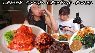 WOW ASLINYA MASAKAN PADANG TERNYATA GA PEDES mukbang oleh2 asli padang [upl. by Edythe]