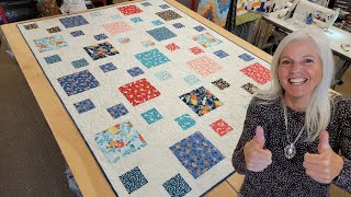 quotPEBBLE PATHquot QUILT  IN DEPTH BINDING TUTORIAL WITH jordanfabrics8380 [upl. by Obeded568]