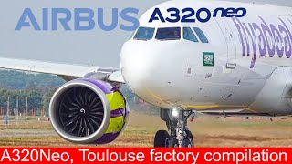 AIRBUS A320NEO new Compilation from Airbus Toulouse Factory [upl. by Aiuqram]