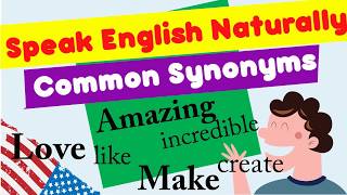 Lesson 5 101 Common Synonyms Words in English [upl. by Itsym574]