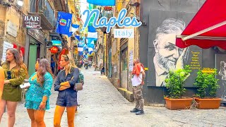 Naples Italy 🇮🇹  Summer 2023  4KHDR Walking Tour ▶2 ½ Hours [upl. by Naicad]