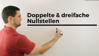 Doppelte und dreifache Nullstellen mit Schaubild  Mathe by Daniel Jung [upl. by Yruama]