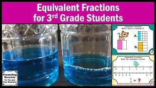 Equivalent Fractions for 3rd Grade Kids Visualizing Number Lines Teaching Math [upl. by Nazario]