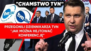 quotChamstwo TVNquot Przegonili go z konferencji PiS Czarnek interweniował [upl. by Trebma]