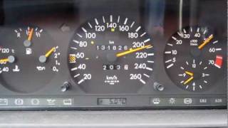 E320 W124 MercedesBenz 100215 kmh Acceleration [upl. by Lennej]