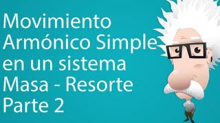 Movimiento Armónico Simple en un Sistema Masa  Resorte Parte 2 [upl. by Calli]