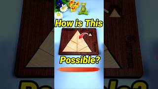 How to Fit small triangle in frame mini wood toywood working art skillshand craft ideas shorts [upl. by Araj]