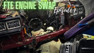 Landcruiser 80 series FTE engine swap [upl. by Akere]