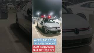 2024 Volkswagen Golf GTI 380 SE  Moonstone Gray wBlack Roof  Night [upl. by Alisun]