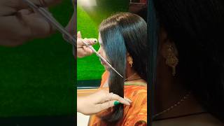 Long hair cutting ✂️✂️haircutshort hair cuttinghair hackshort shorts youtubeshorts [upl. by Luci224]