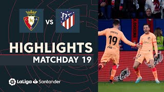 Resumen de CA Osasuna vs Atlético de Madrid 01 [upl. by Ahsieki]