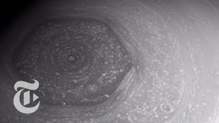 The Huge HexagonShaped Storm on Saturn  Out There  The New York Times [upl. by Mattah]