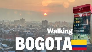 Walking Bogota 🇨🇴 quotZona Rosaquot 4K [upl. by Epilef]