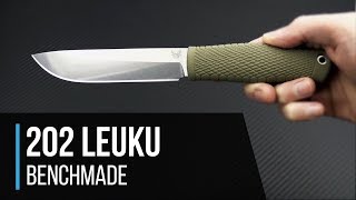 Benchmade 202 Leuku CPM 3V Fixed Blade Overview [upl. by Aikemaj]