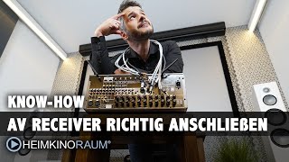 AV Receiver richtig anschließen  Erklärung einfach für Einsteiger [upl. by Kwang106]