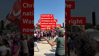 Hundreds of thousands of Christians on the nation mall in Washington DC 🤯 jesus revival [upl. by Adnyl]