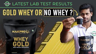 NAKPRO GOLD WHEY PROTEIN LAB TEST REVIEW BY TRUSTIFIED  review gym health [upl. by Meehar]