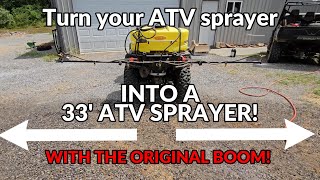 Take Your ATV Boom Sprayer to the Next Level 33ft Spray Distance Unleashed [upl. by Elissa]