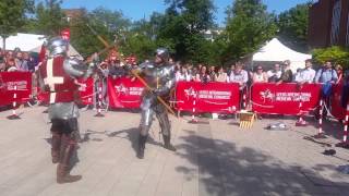 Medieval Poleaxe Combat Demonstration [upl. by Atinav]